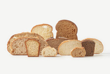 Various Types Of Crusty Freshly Baked Bread