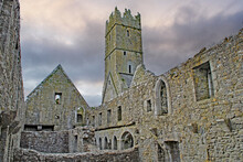 The Ruins Of Rosserk Friary In County Mayo, Ireland.