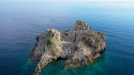 Wall Mural - View in Palaiokastritsa town on Corfu Island in Greece