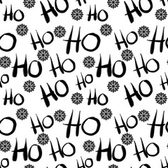 Christmas seamless Santa ho ho ho pattern for new year gifts and wrapping paper and notebooks and accessories and kids