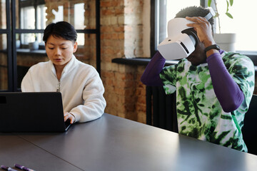 Colleagues Creating New AR App