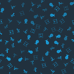 set wind turbine, location and tree, automatic irrigation sprinklers and on seamless pattern. vector