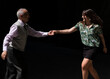 © Oriol Llauradó Ballesta/Stocksy - Couple swing dancing.