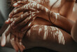 © Anastasia Mihaylova (Shpara)/Stocksy - Detail-Close up white skin texture of the hands with pattern from sun