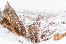 Snow Cappadocia Landscape