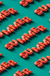 © Giada Canu/Stocksy - 3d render of the word summer repeted