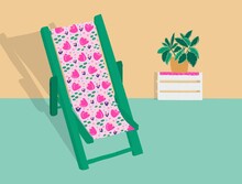 Summer Beach Chair Illustration