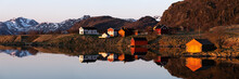 Norwegian Arctic Circle Village Cabins And Boathouses Lofoten Is