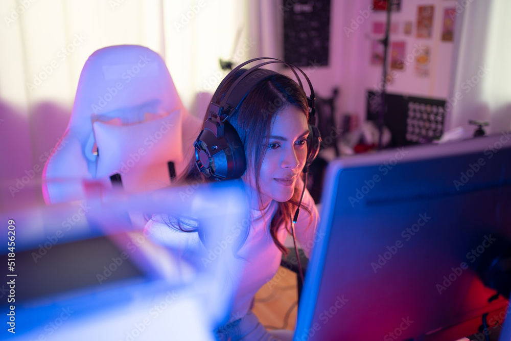 Trans Guy Computer Llockscreen Focus of smiling young pretty Asian transsexual transgender ...