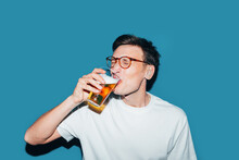 Handsome Man Drinking Beer