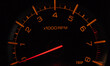 © kietiw - racing car black manual speedometer. Very suitable for pictures related to cars or car racing