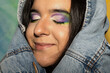 © María Soledad Kubat/Stocksy - Makeup art project for LGBT pride month