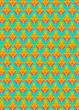 © Catherine MacBride/Stocksy - Bright clashing stylised repeating pattern