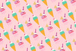 © Gemma can fly/Stocksy - Ice cream summer pattern illustration
