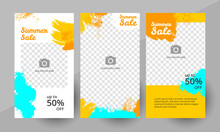 Social Media Summer Sale Story Template Layout