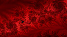 Red Fractal Abstract Art