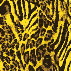 Wall Mural - tiger skin leoprad pattern texture