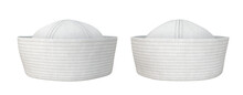 A Set Of White Sailor Hats , 3d Render