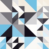 Fototapeta Młodzieżowe - Geomeric Bauhaus colorful shapes. Modern business abstract cover design
