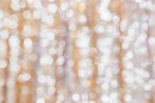 Out-of-focus. A Curtain With Shiny Sequins. Glitter And Shimmer.