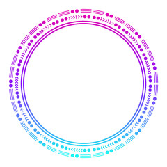 Poster - gradient orb tech frame
