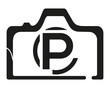 © MdAtiqul - P camera logo design logo icon vector template.