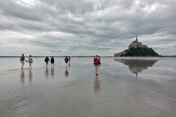 Visite de la baie du Mont Saint-Michel en France avec un guide