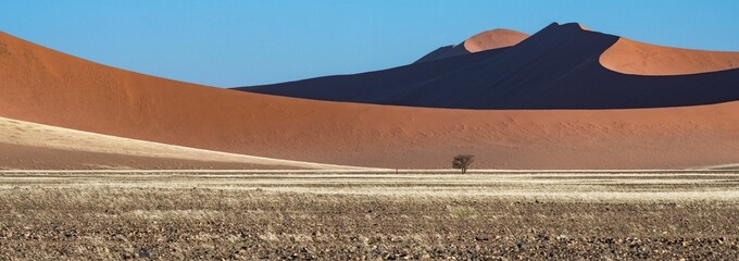 Poster - Namibia, the Namib desert, graphic landscape