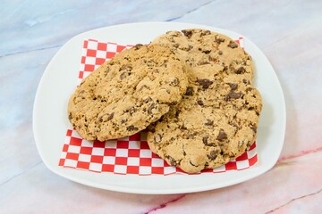 Wall Mural - Plate with handmade cookies