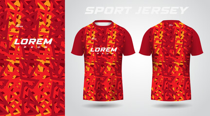 red sport jersey design