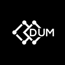 DUM Letter Logo Design.DUM Creative Initial Letter Logo Concept.DUM Letter Design.
