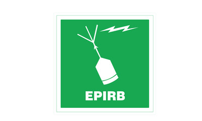 epirb sign green symbol