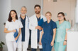 © Kostiantyn - Portrait of a group of happy and successful doctors and nurses in hospital