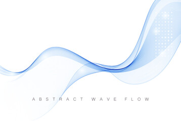 vector blue color abstract wave design element