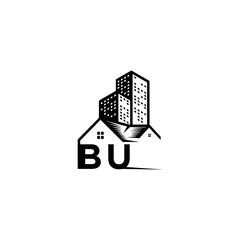 BU realtor concept initial logo with high quality design