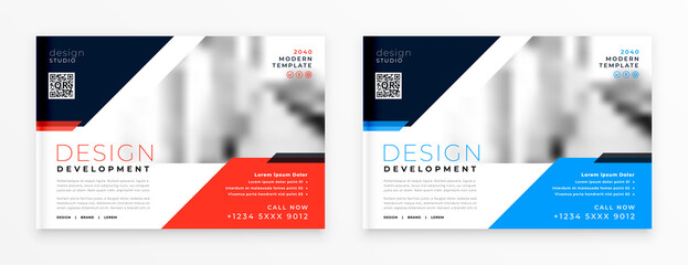 Poster - business presentation brochure flyer cover template