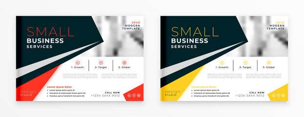 business brochure leaflet in professional style