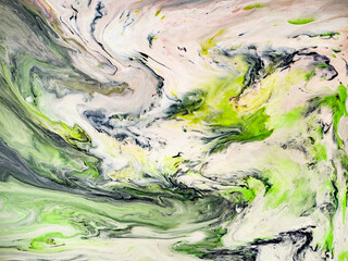 Abstract Liquid paint in motion with marble details for art creatives