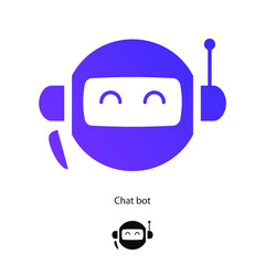 Wall Mural - Chat bot symbol set isolated on white background for virtual assistant icon, talk bubble speech icon, digital marketing, chat app, ai, artificial intelligence. Vector 10 eps
