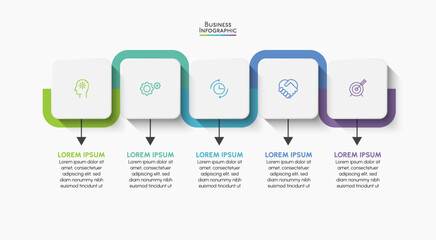 Wall Mural - business data visualization. timeline infographic icons designed for abstract background template mi