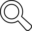 © Sejal - Search icon vector. Found find concept. Magnifying glass Sign isolated on white background..eps