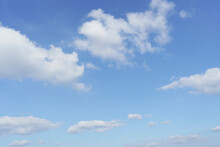 View Of Dense, Heavy, Big Clouds And Blue Sky