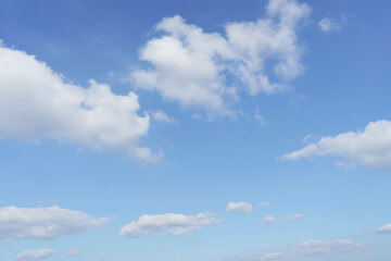 Wall Mural - View of dense, heavy, big clouds and blue sky