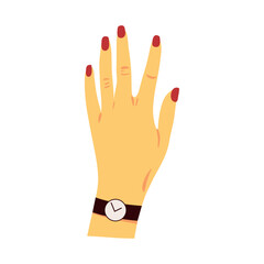 Sticker - female hand with watch