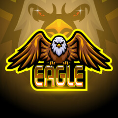 Poster - Eagle mascot sport esport logo design