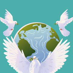 Poster - international day of peace, design