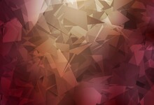 Light Red, Yellow Vector Background With Abstract Polygonals.