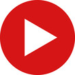 © 真緒 浅野 - 赤い動画再生マークのイラスト