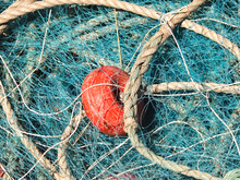 Blue Net To Catch Fish