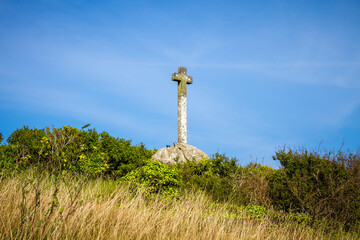 Crucifix on Chausey island, Brittany, France